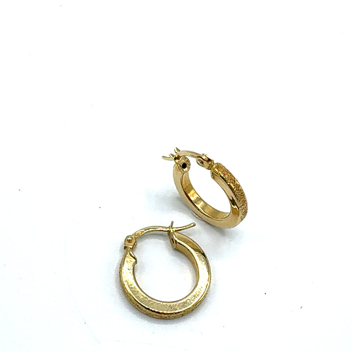 Sicilian Yellow Gold Earrings Jewellery 