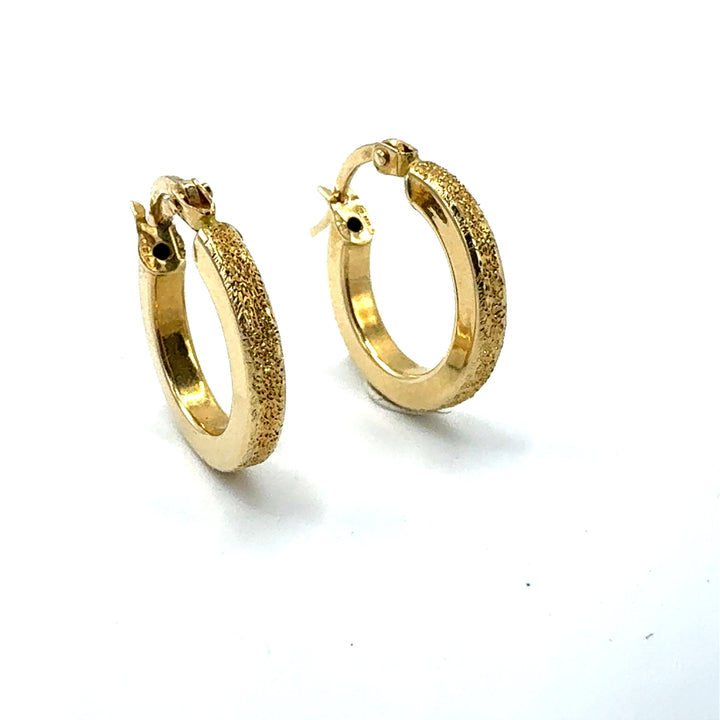 Sicilian Yellow Gold Earrings Jewellery 