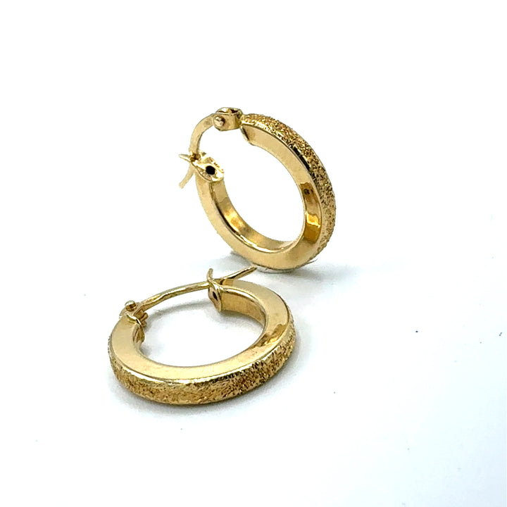 Sicilian Yellow Gold Earrings Jewellery 