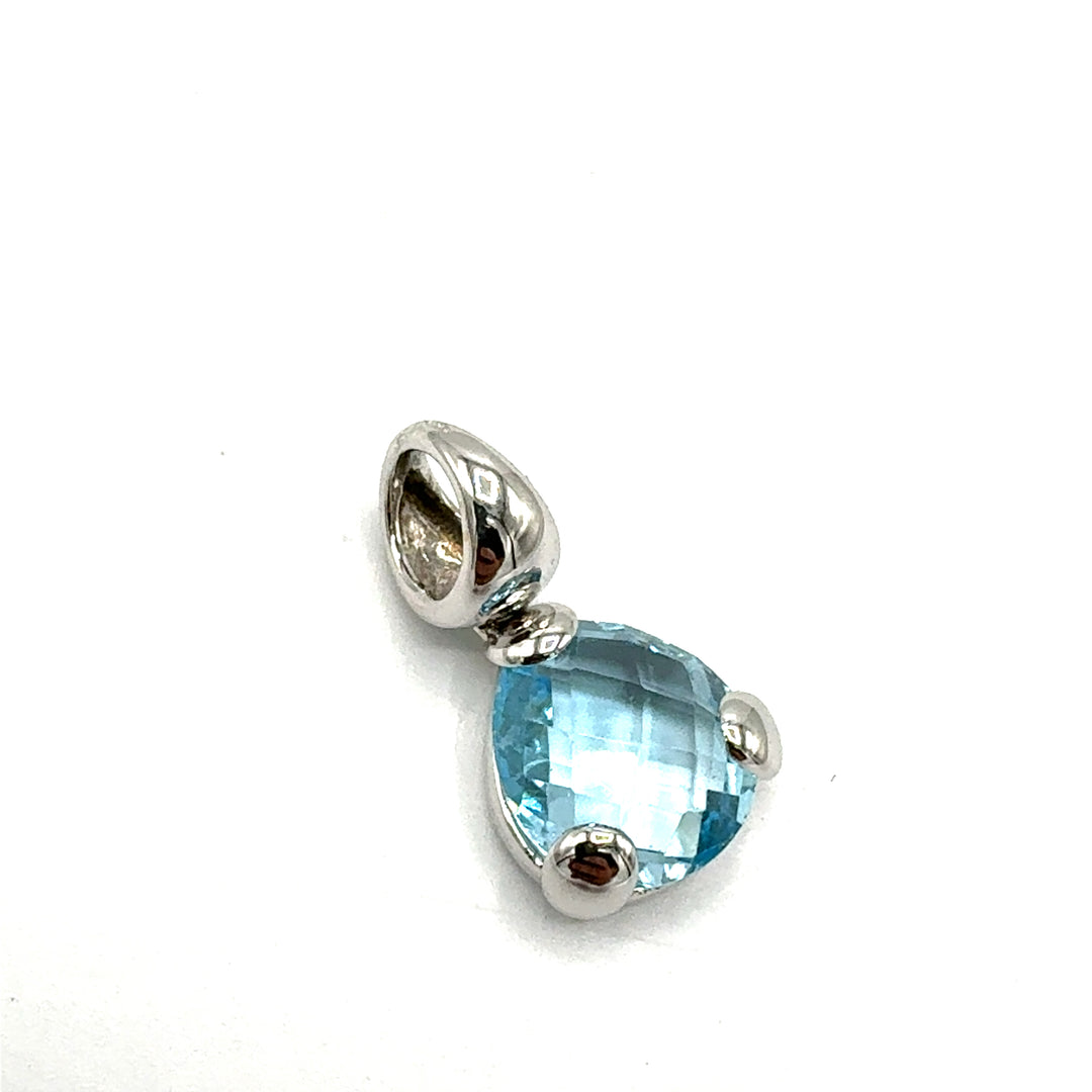 Pendente Goccia  Topazio Azzurro