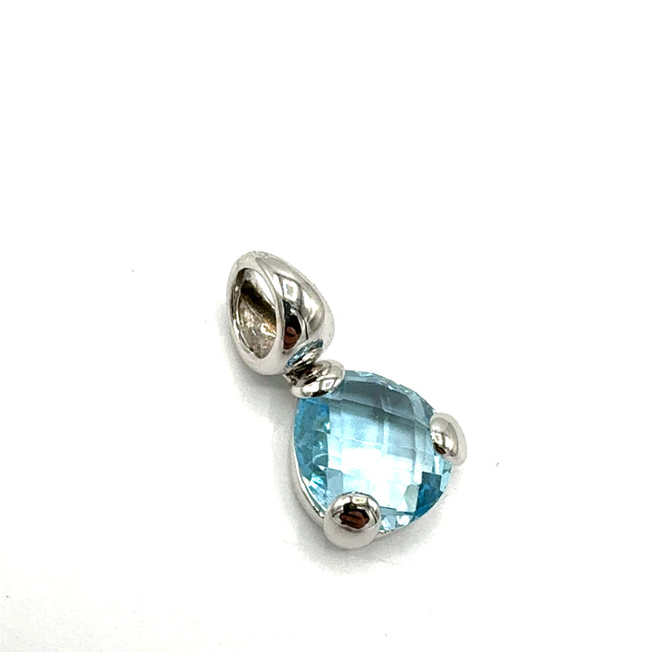 Pendente Goccia  Topazio Azzurro