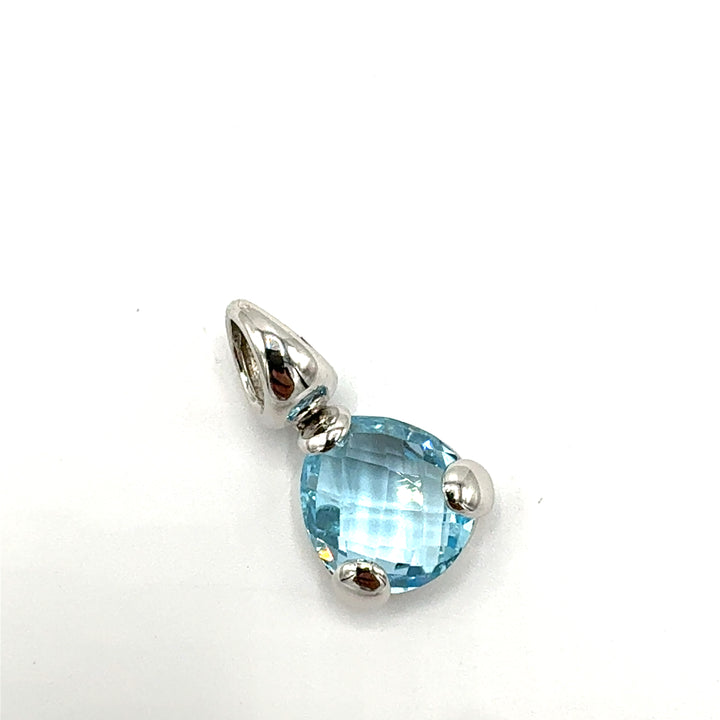 Pendente Goccia  Topazio Azzurro