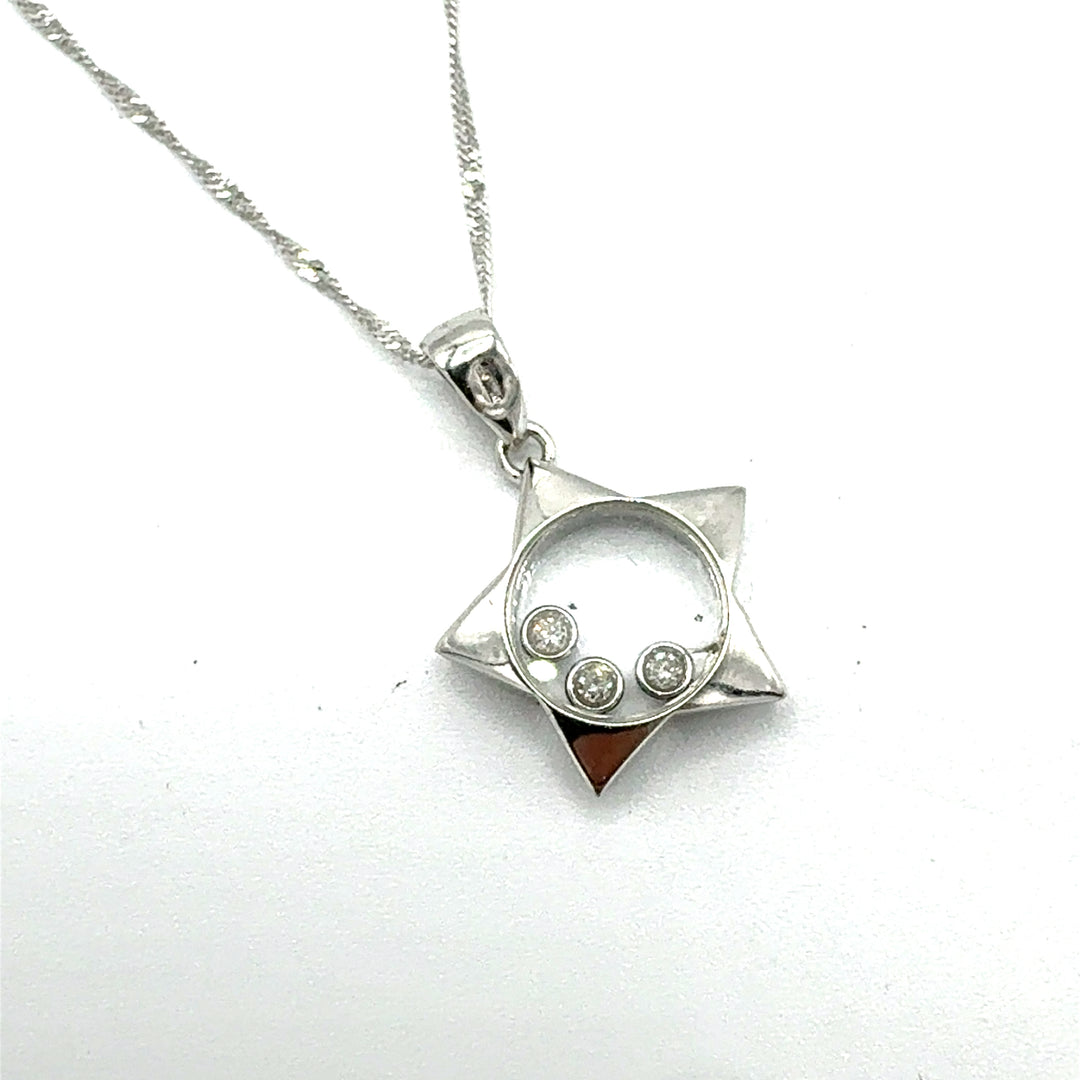 Collana Unoaerre Ciondolo Diamanti