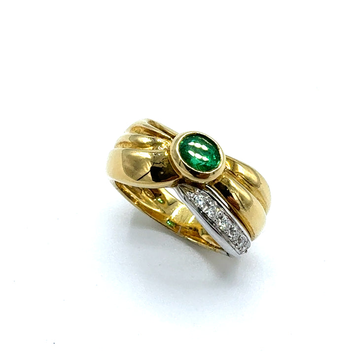 Anello Fascia Smeraldo