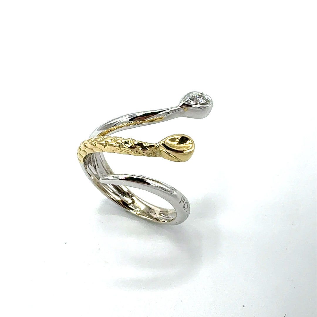 Anello  Serpente  Fope Bicolore