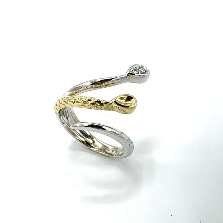 Anello  Serpente  Fope Bicolore