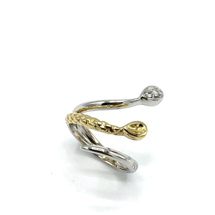 Anello  Serpente  Fope Bicolore