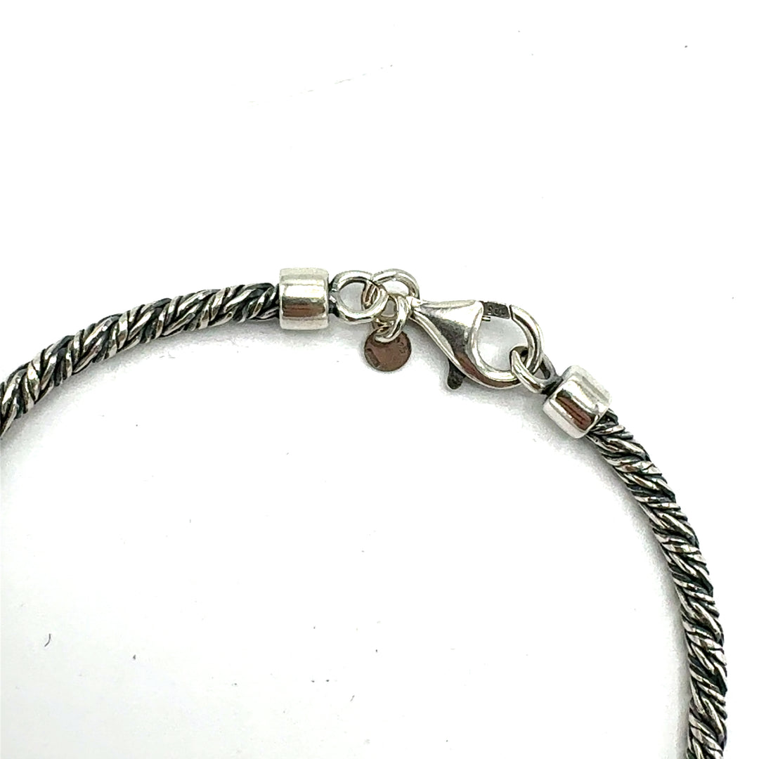 Bracciale Argento 925 Maglia Corda