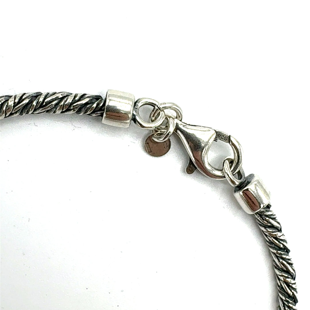 Bracciale Argento 925 Maglia Corda