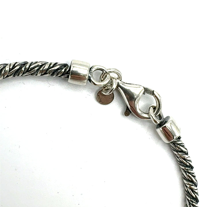 Bracciale Argento 925 Maglia Corda