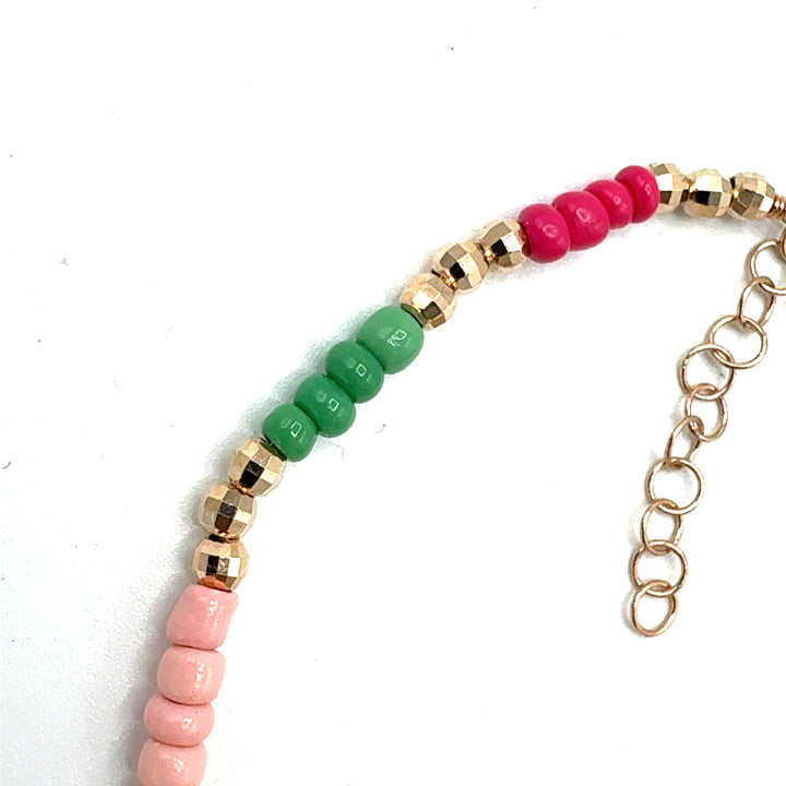 Bracciale Multicolor  in Argento Rosè
