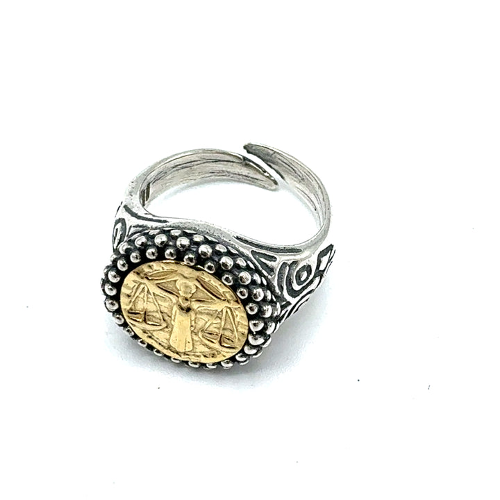 Anello Zodiaco Bilancia Gold Art