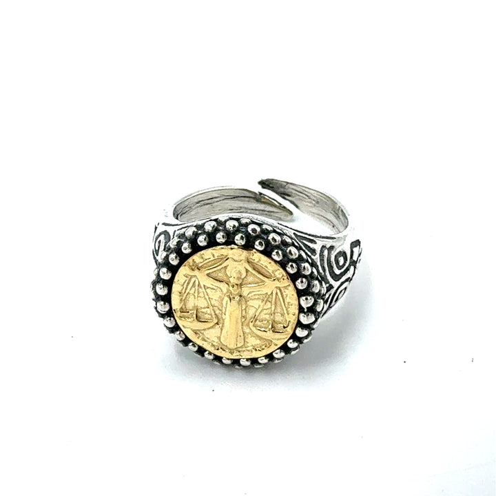Anello Zodiaco Bilancia Gold Art
