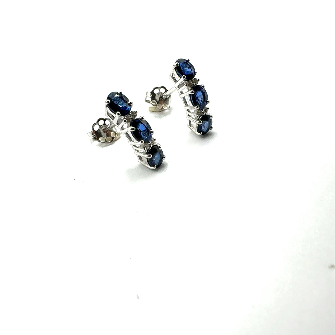 Orecchini  Clesi  Trilogy Zaffiri