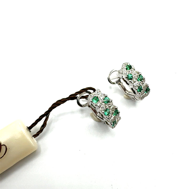 Orecchini  Clesi   Smeraldi ct.0,40