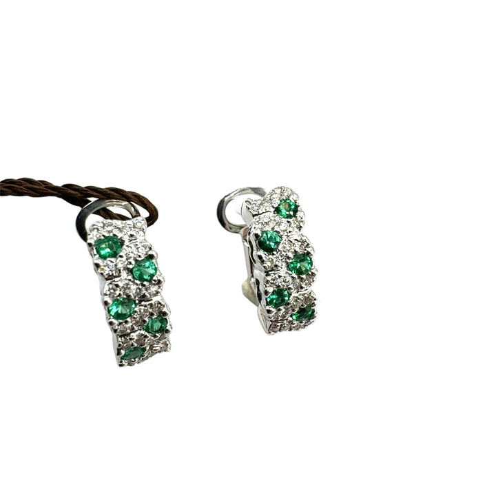 Orecchini  Clesi   Smeraldi ct.0,40