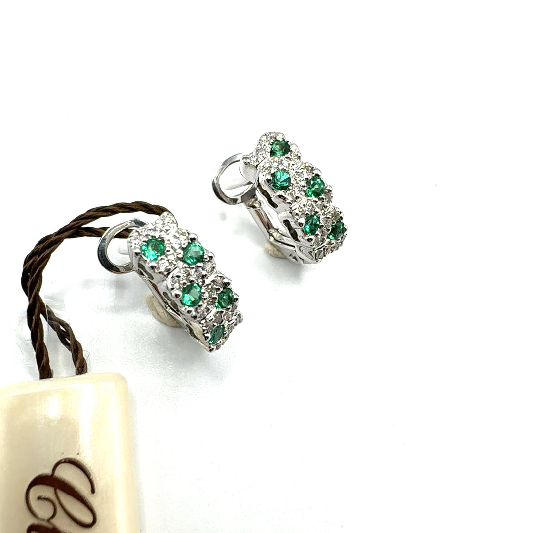 Orecchini  Clesi   Smeraldi ct.0,40