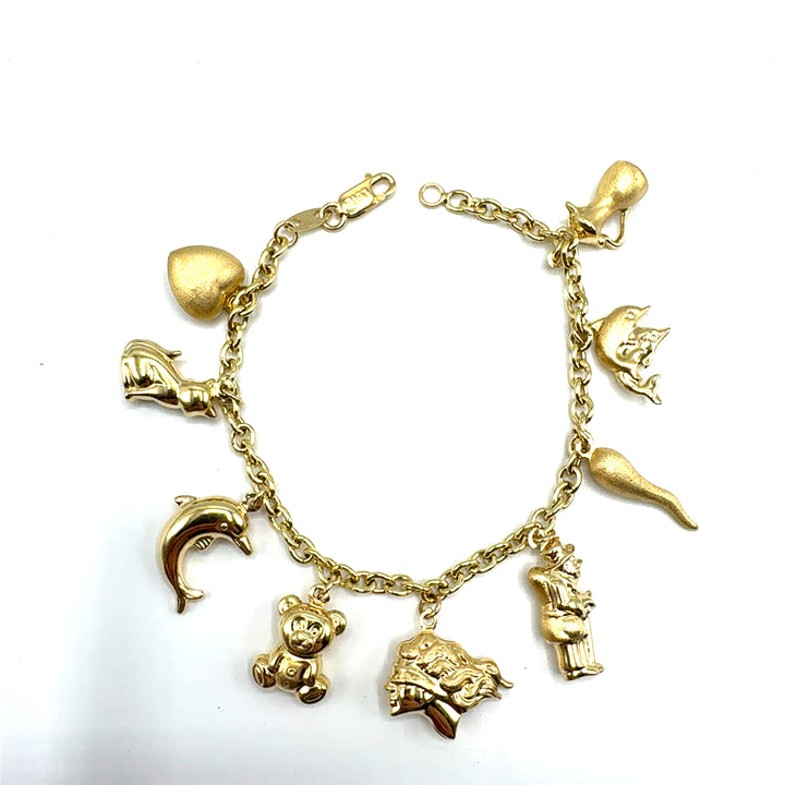 Bracciale Rolò Oro Giallo Pendenti