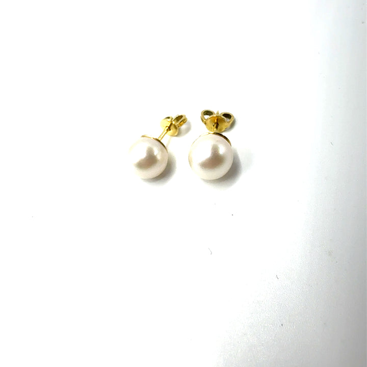 Orecchini Perle Bianche Gemelle 7,5 -8 mm