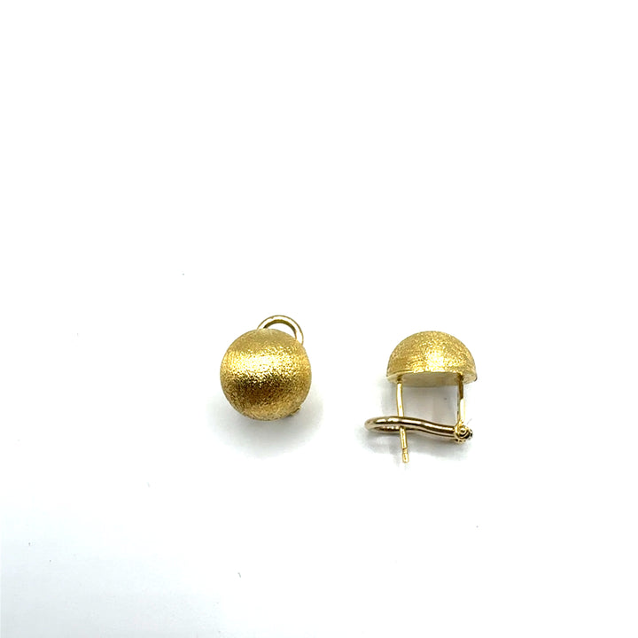 Orecchini Oro Giallo Mezza Sfera