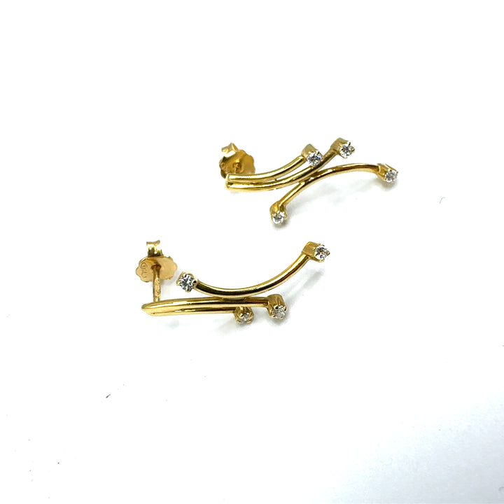 Orecchini Oro Giallo e Diamanti