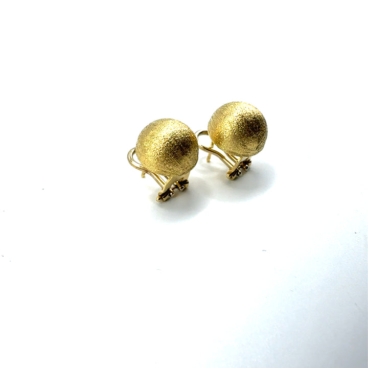 Orecchini Oro Giallo Mezza Sfera