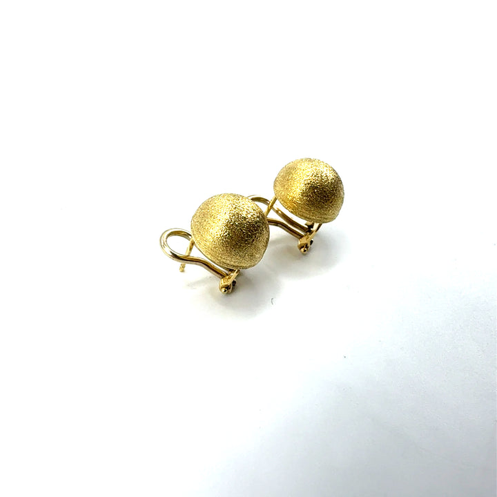 Orecchini Oro Giallo Mezza Sfera