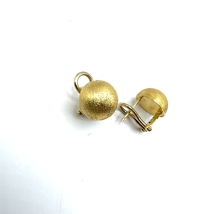 Orecchini Oro Giallo Mezza Sfera