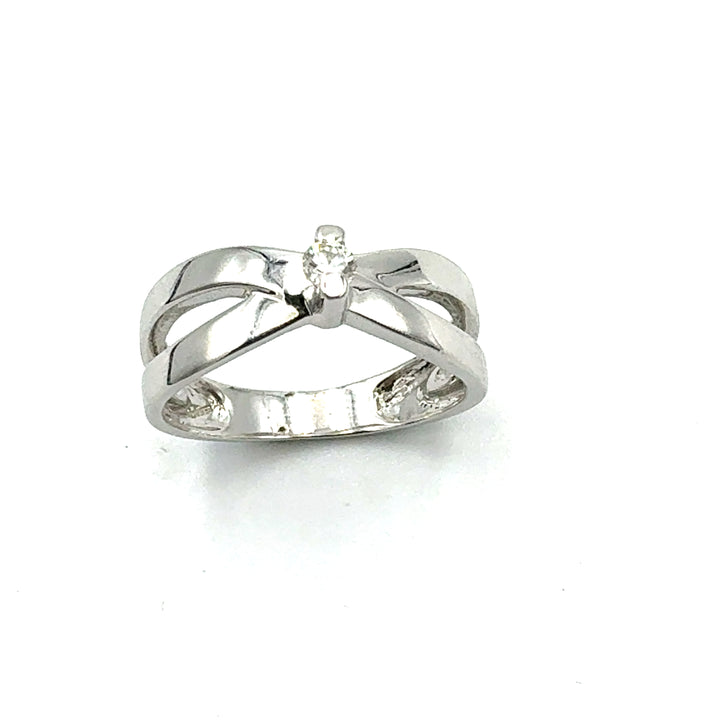 Anello Solitario Bliss Oro Bianco