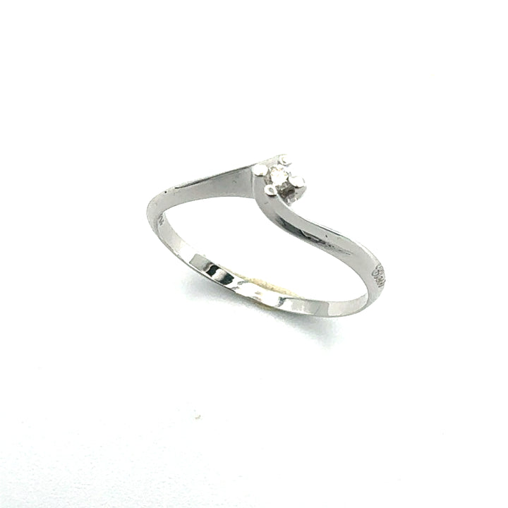 Anello Solitario Clesi Oro Bianco