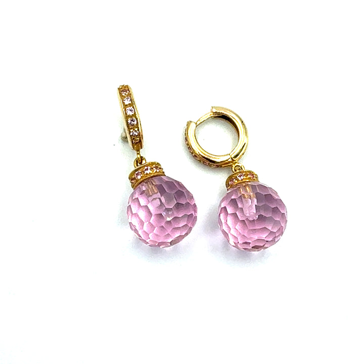 Orecchini  Rosa di Francia Oro Rosa