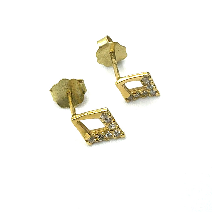 Orecchini  Oro Giallo Rombi