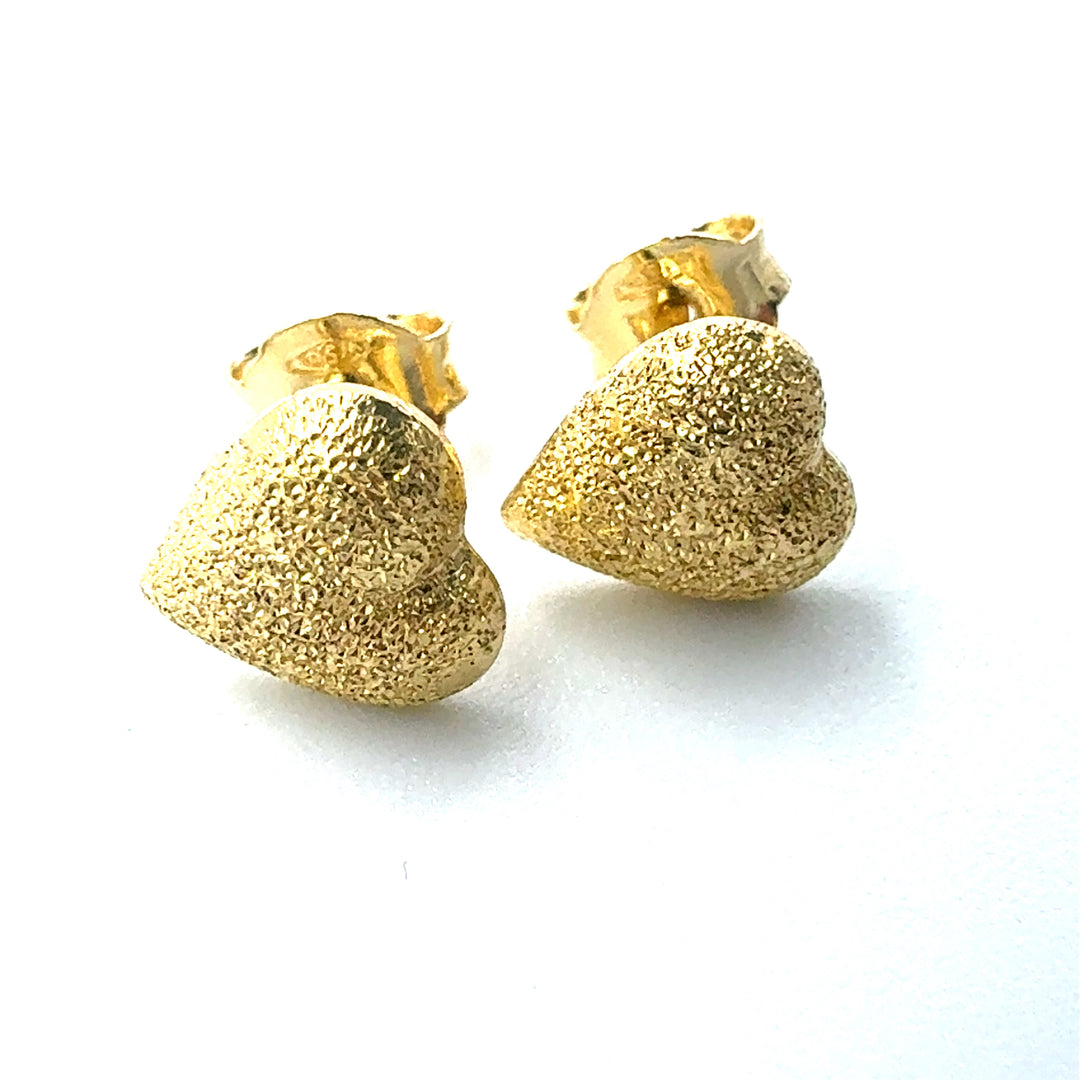 Orecchini  Oro Giallo Cuori