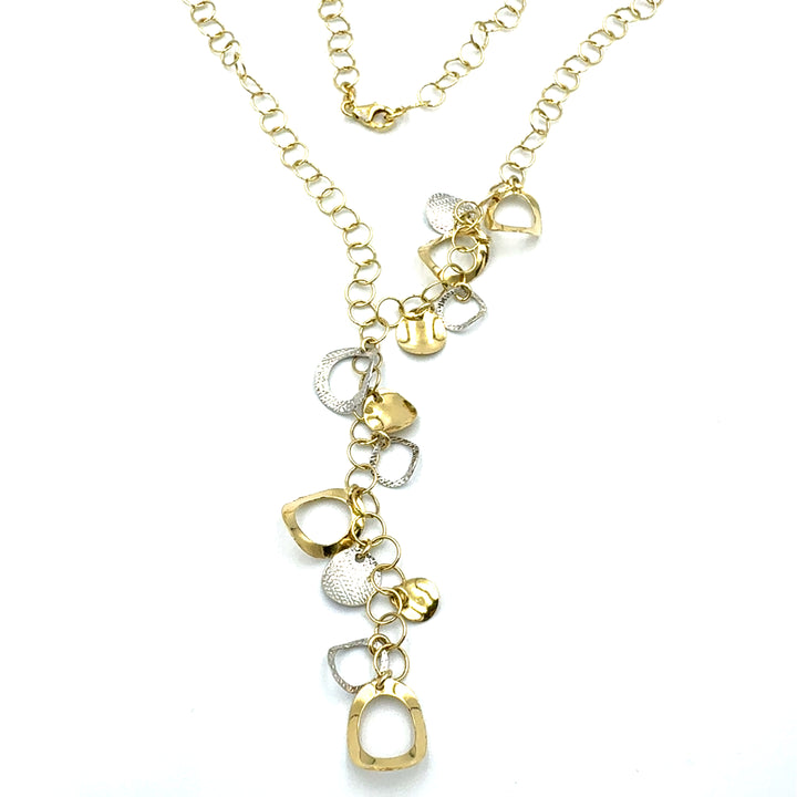 White Gold Lanyard Necklace