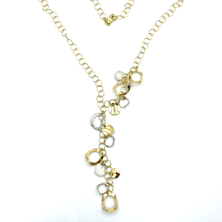 White Gold Lanyard Necklace