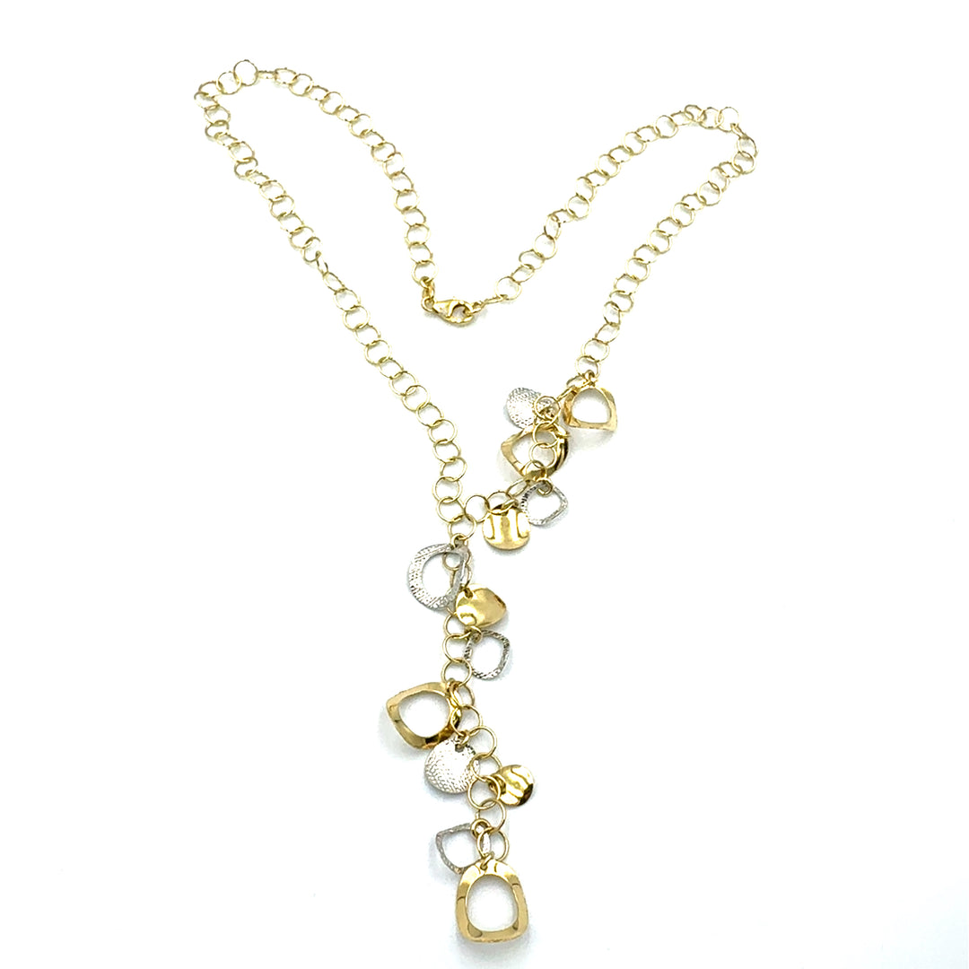 White Gold Lanyard Necklace