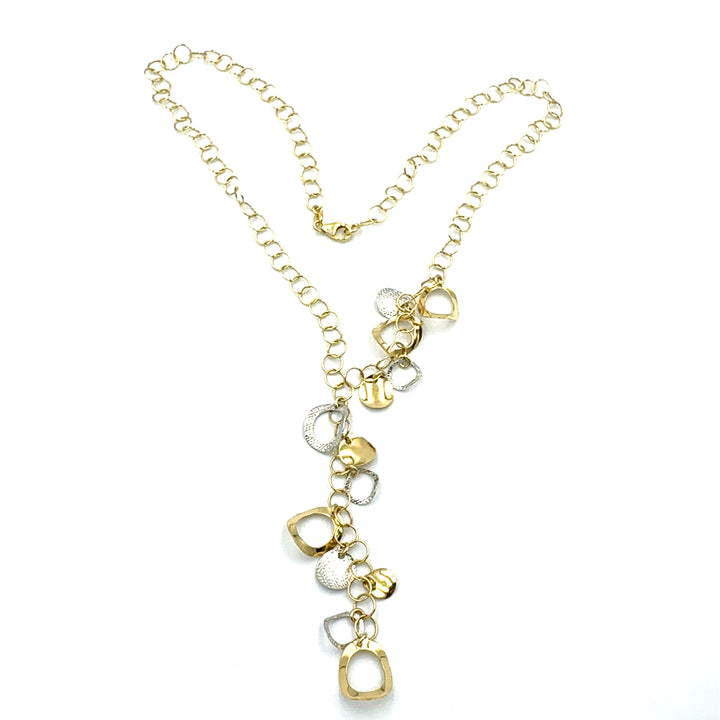 White Gold Lanyard Necklace