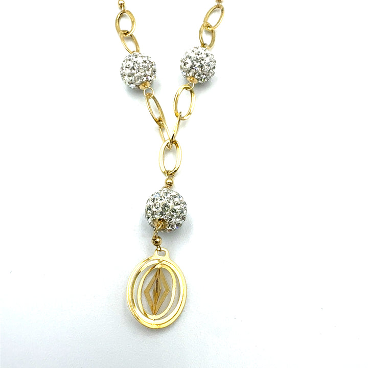 Collana Laccetto Oro Bicolore