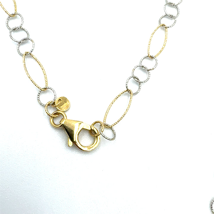 Collana Laccetto Oro Bicolore