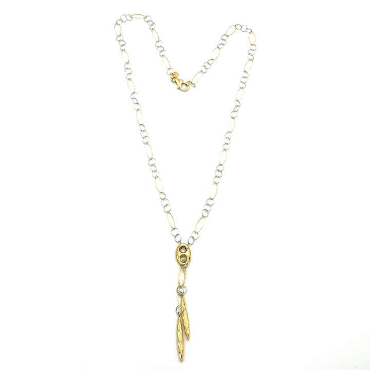Collana Laccetto Oro Bicolore