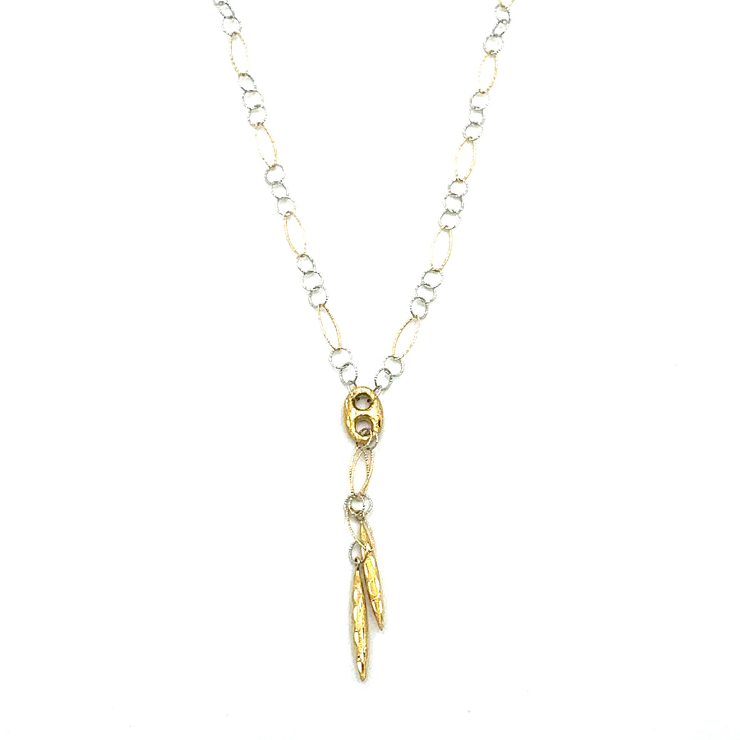 Collana Laccetto Oro Bicolore