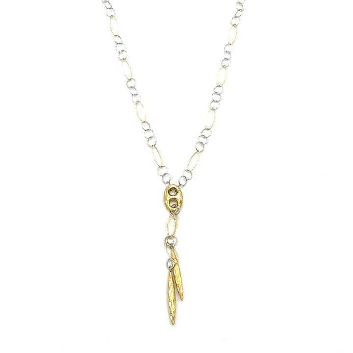 Collana Laccetto Oro Bicolore