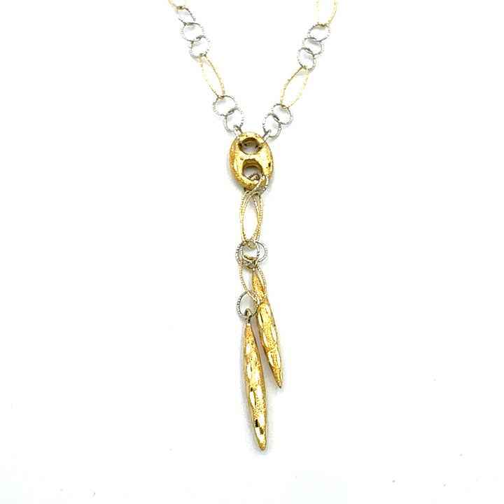 Collana Laccetto Oro Bicolore