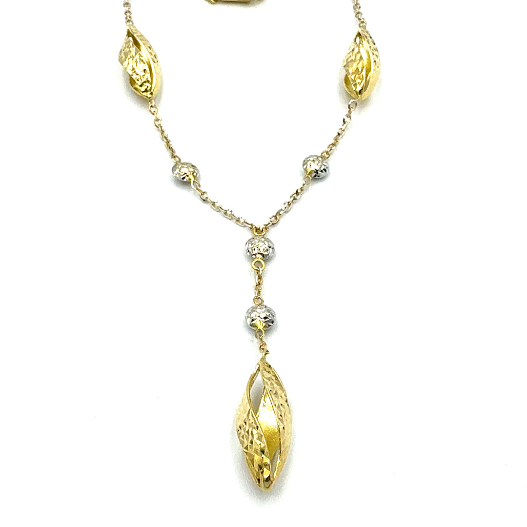 Collana Laccetto Oro Bicolore