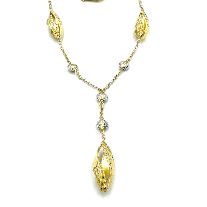 Collana Laccetto Oro Bicolore