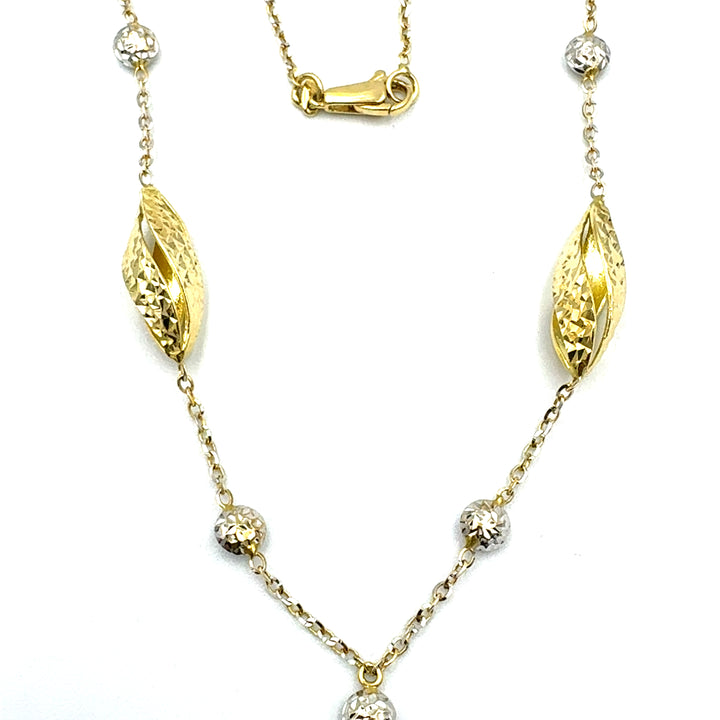 Collana Laccetto Oro Bicolore