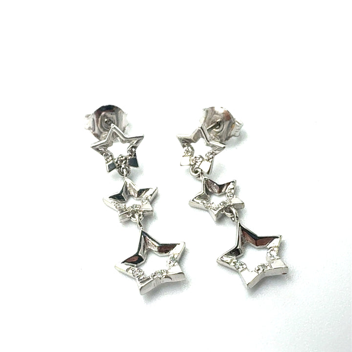 Yellow White Gold Earrings