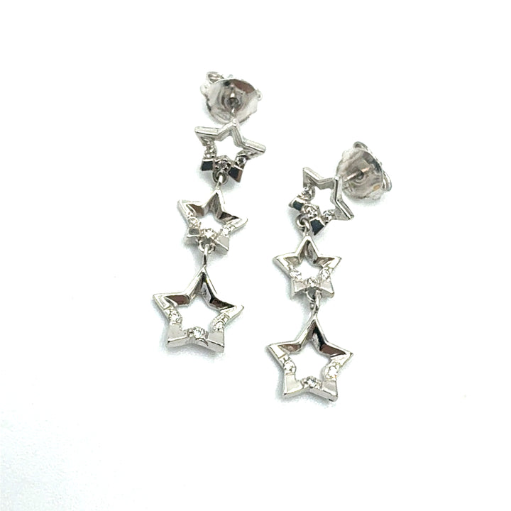 Yellow White Gold Earrings