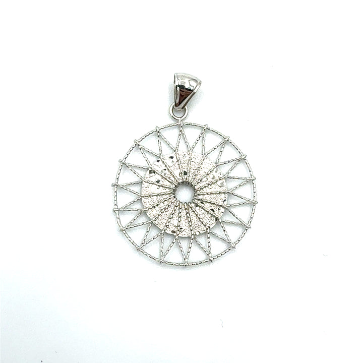Pendente Sole  Oro Bianco