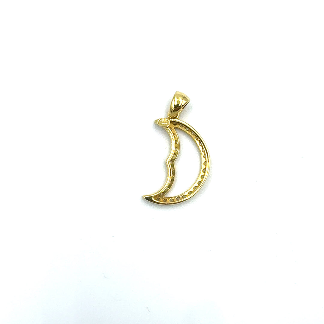 Pendente  Mezza Luna Oro Giallo